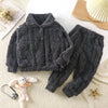 Autumn and winter thick velvet sets for boys and girls - PMMNAPOLES