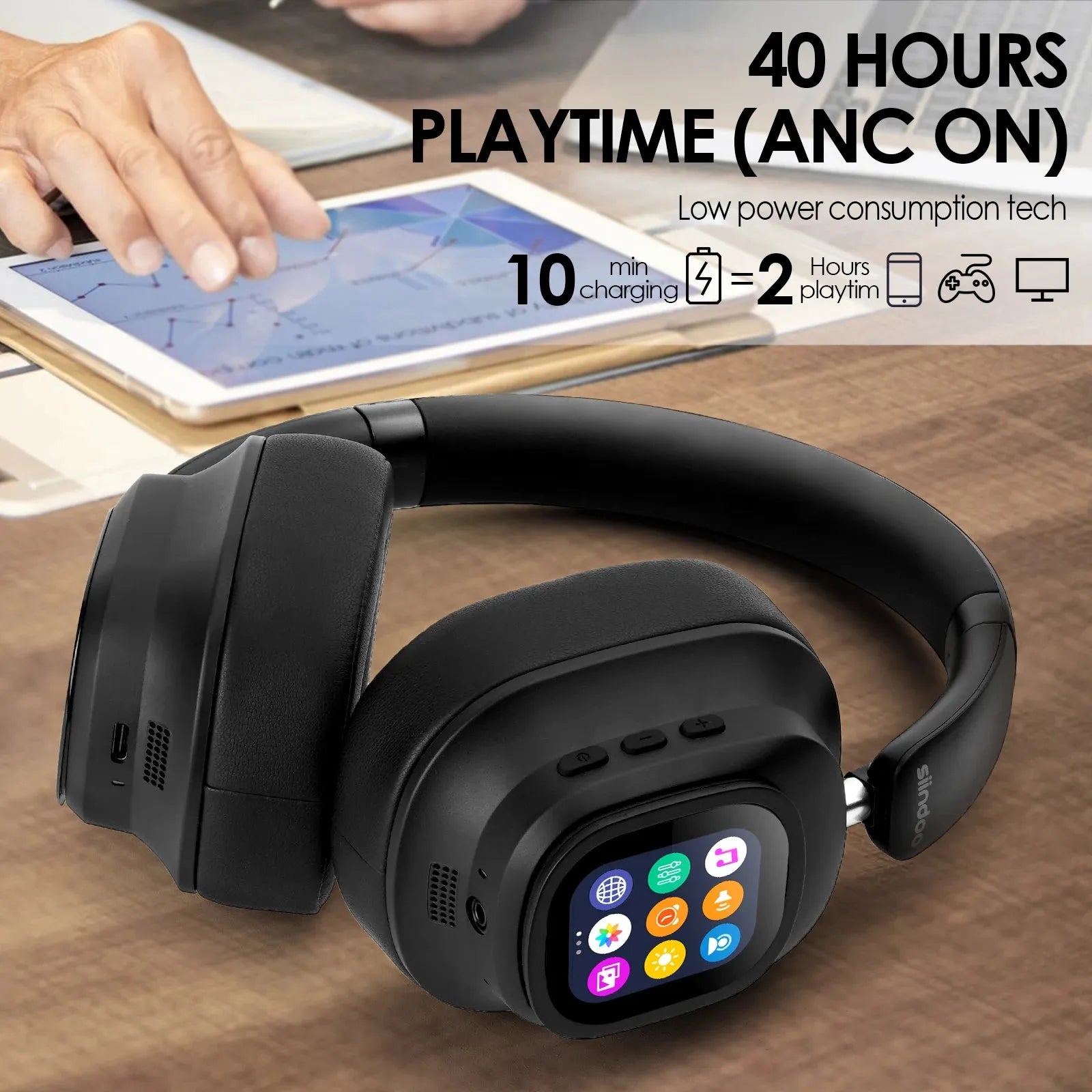 ANC930Plus ANC Headphones with Touch Controls