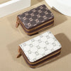 Elegant vintage wallet with card holder and zipper for women