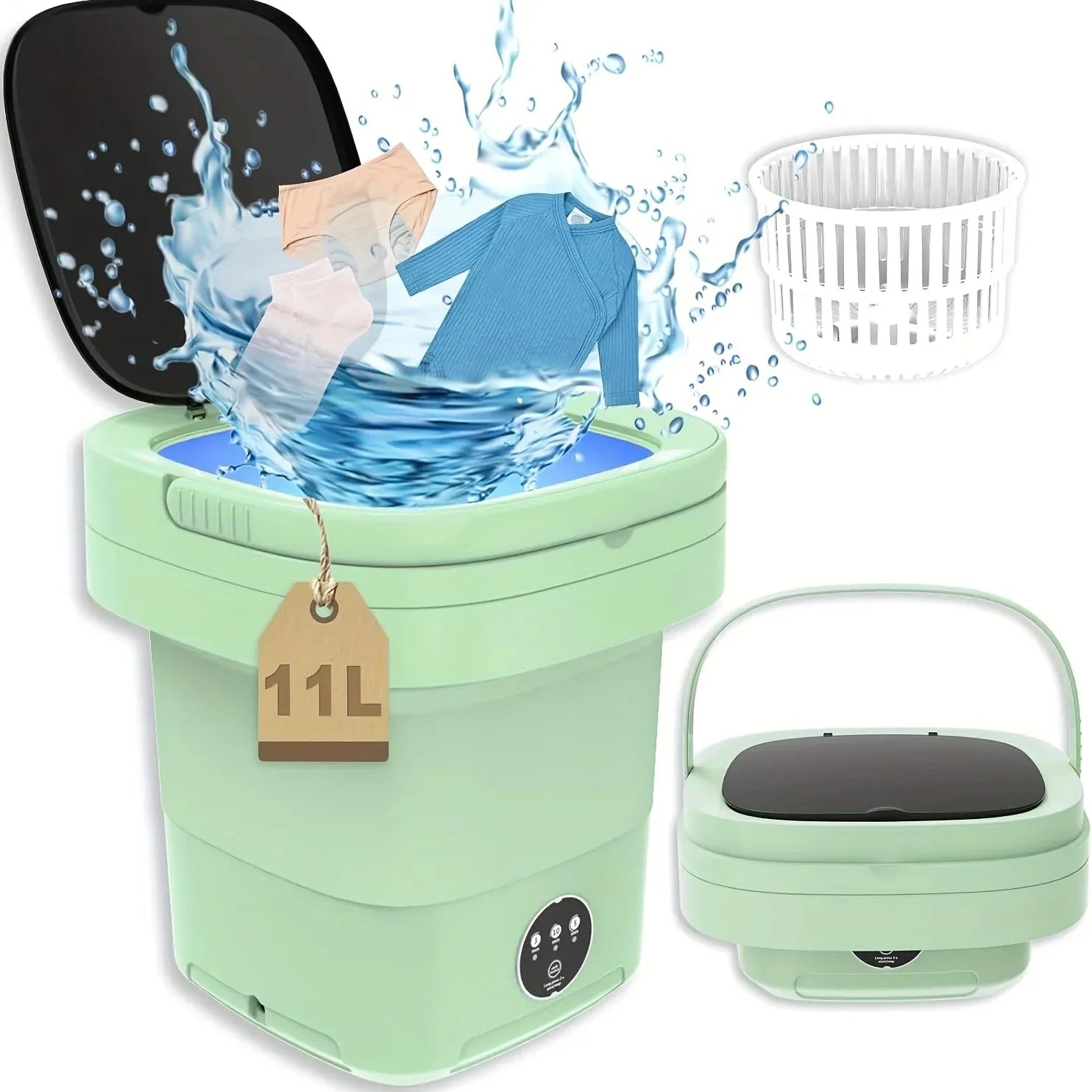 Portable Washing Machine Folding Mini With Dehydration Mode