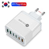 KR Plug White 55W 6 Port USB Charger