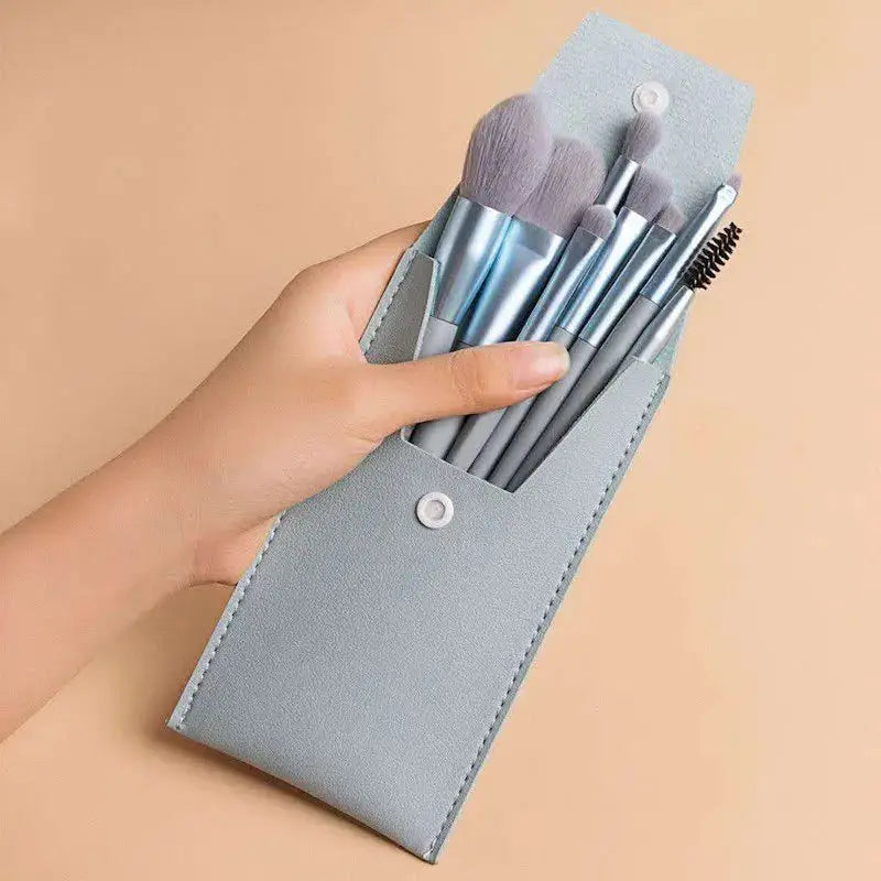 8PCS Makeup Brush Set – Soft Fluffy Eyeshadow, Foundation & Concealer Blending Brushes – Portable Professional Cosmetic Tools