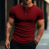 Elegante camiseta de punto a rayas para hombre