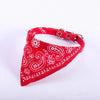 Red bandana neckerchief with paisley design