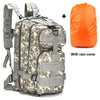 Gray digital camo first aid outdoor backpack with rain cover