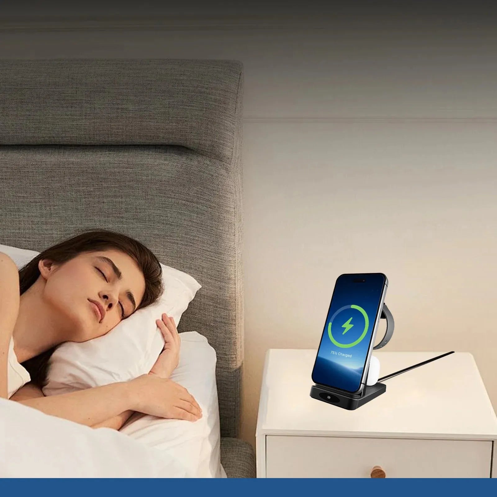 3 in 1 Magnetic Charging Station with Fast Wireless Design