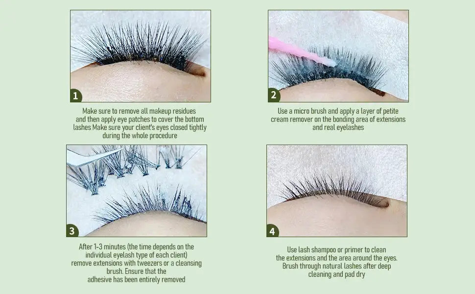 Cream Glue Remover for Eyelash Extensions Soft & Gentle Aloe Formula