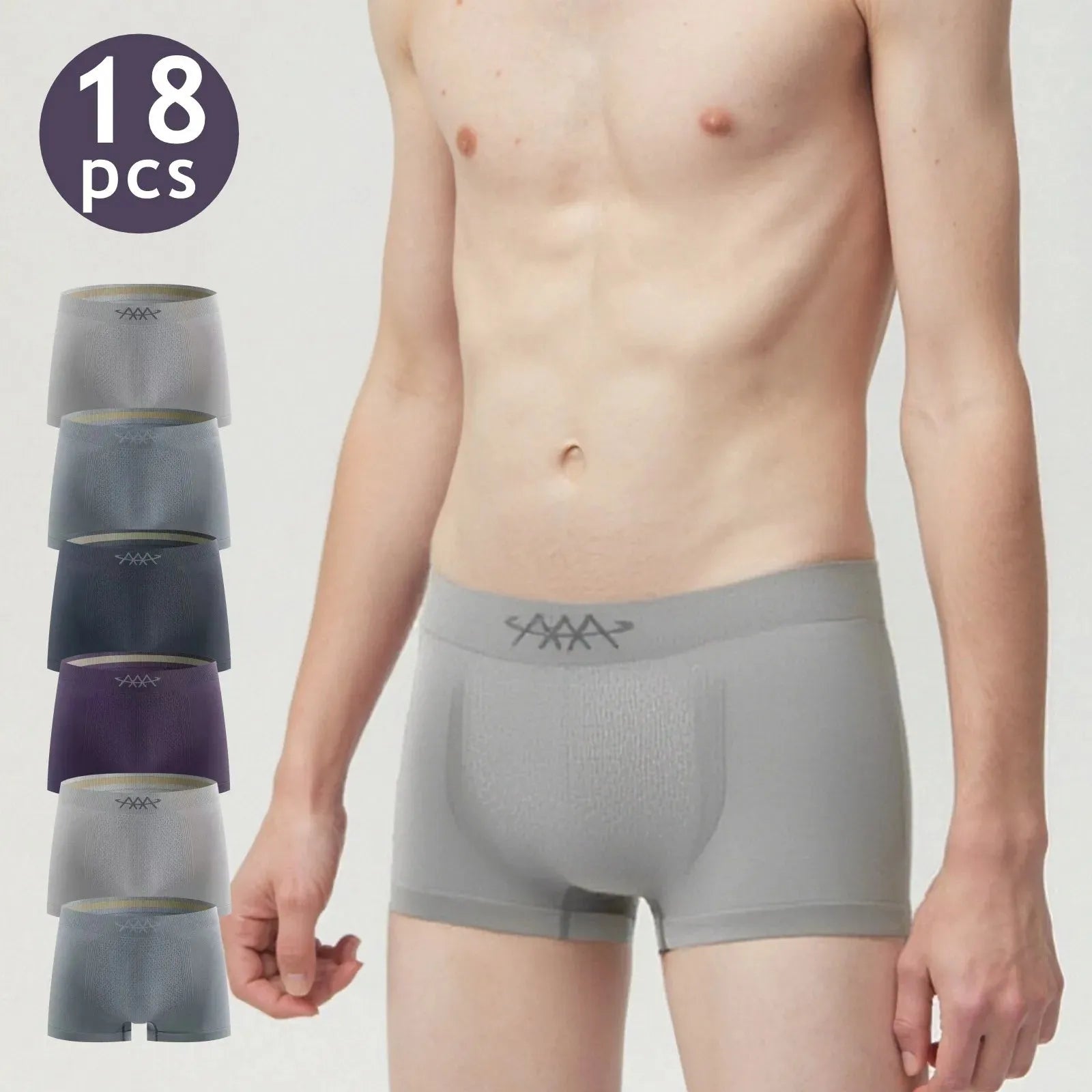 Mens Underwear Seamless Stretch With Breathable Panel