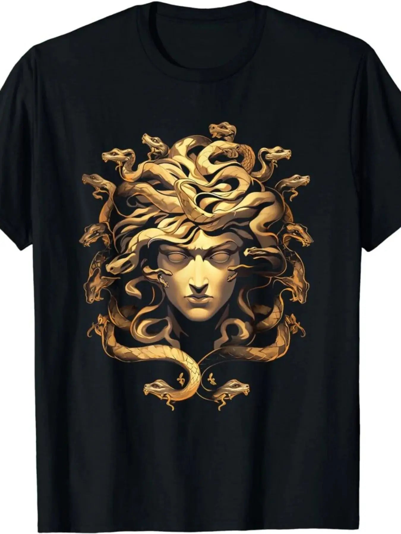 Limited Edition Medusa Head T-Shirt for Men – Snake Hair Graphic Inspired by Greek Mythology