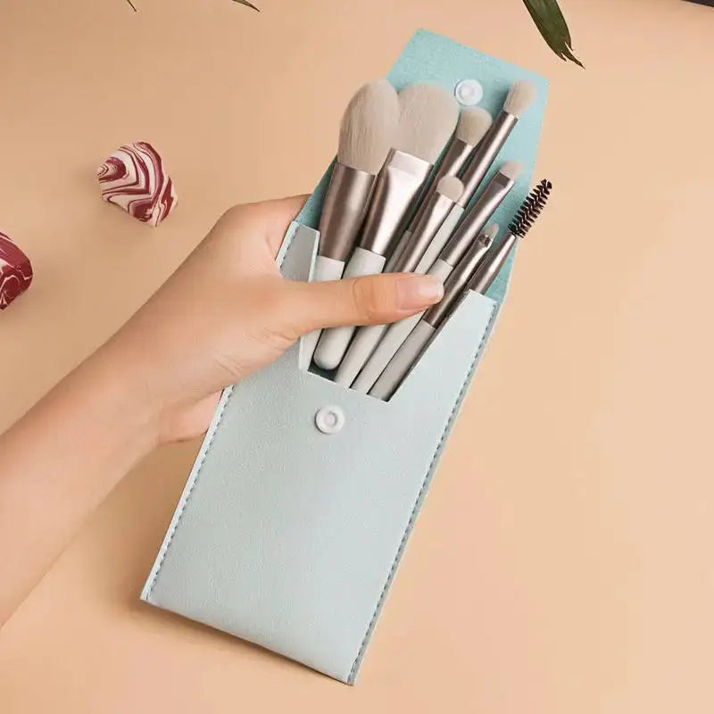 8PCS Makeup Brush Set – Soft Fluffy Eyeshadow, Foundation & Concealer Blending Brushes – Portable Professional Cosmetic Tools
