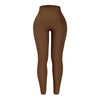 Brown women's solid thread tights