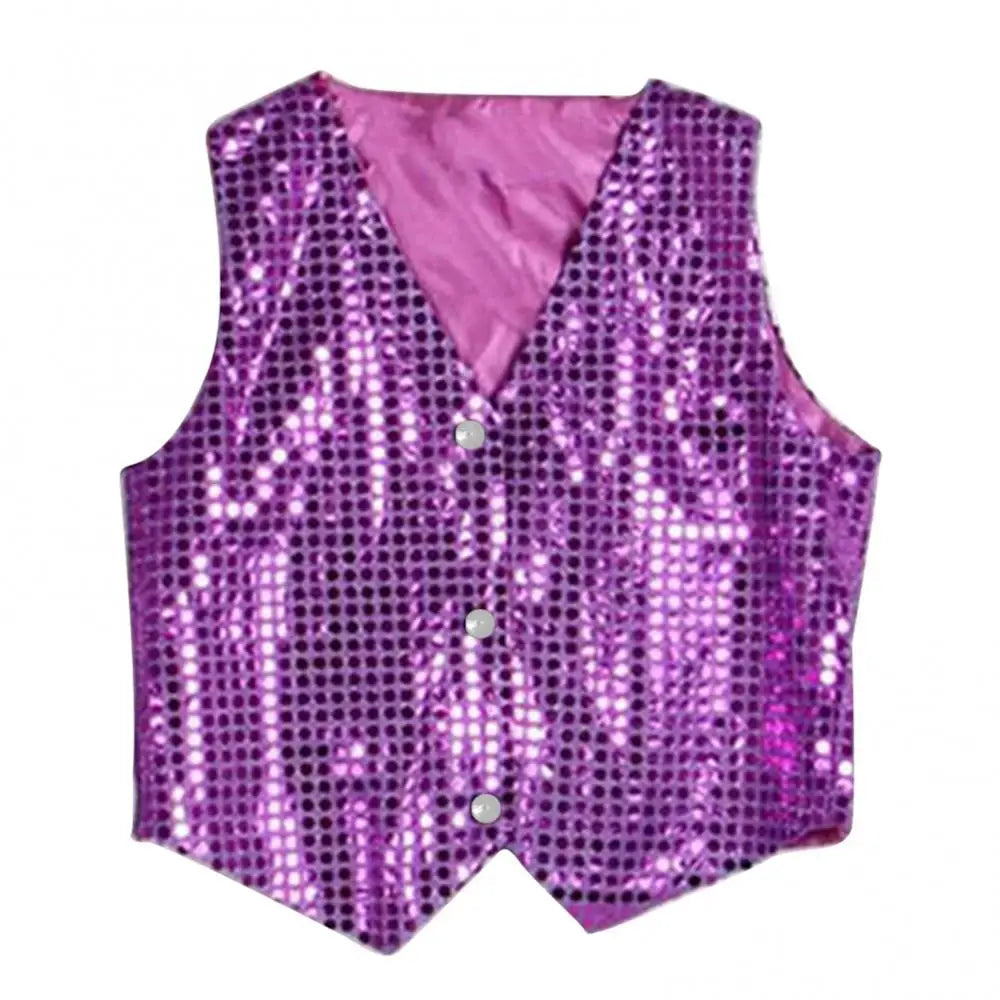 Boys Girls Sequin Vest Waistcoat - PMMNAPOLES