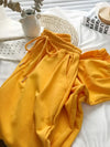 Bright yellow winter leggings for women