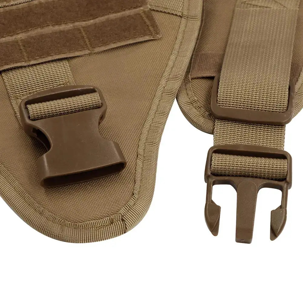 Large dog harness and leash set, training vest with adjustable collar for German Shepherd and Malinois
