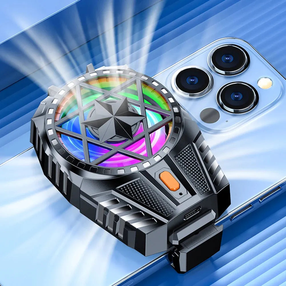 Rechargeable Phone Cooler with Three Speed Back Clip Fan