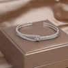 Zirconia knot bracelet