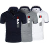 Men's anti-pilling lapel polo shirt