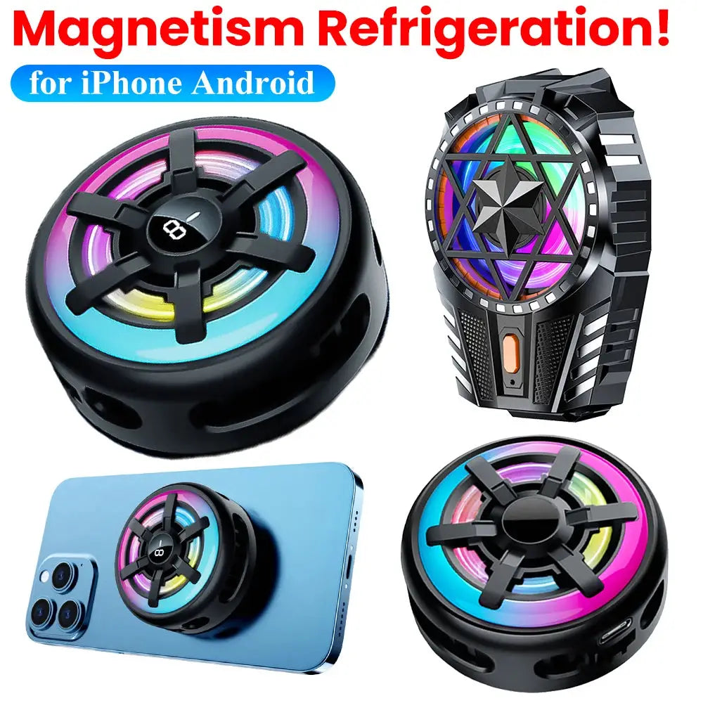 Phone Cooler, Semiconductor Radiator Fan for Gaming and Large-Screen Smartphones, Silent USB-Powered