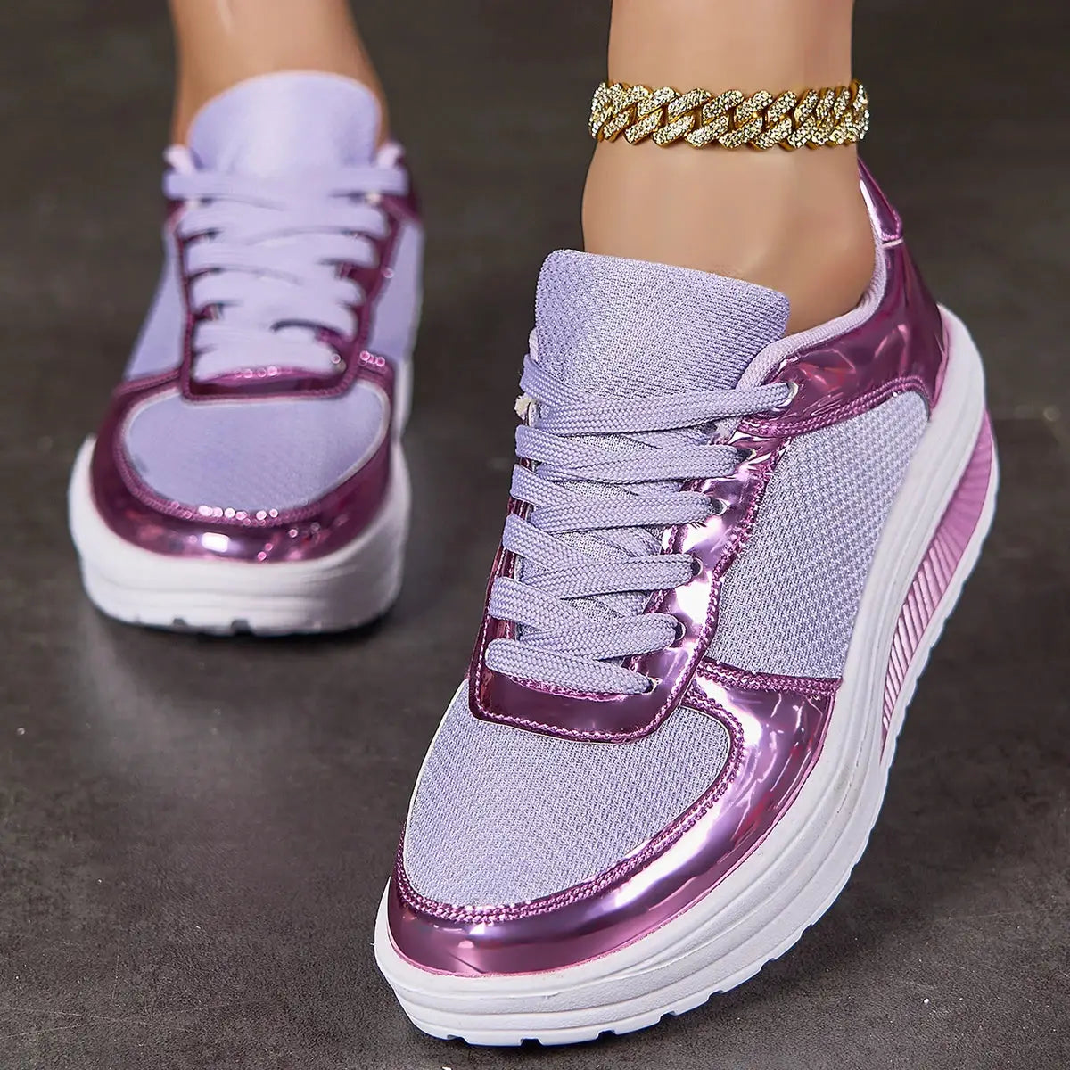 Women’s Fashion Glitter Sneakers | Lightweight Casual Party Shoes for Walking & Style