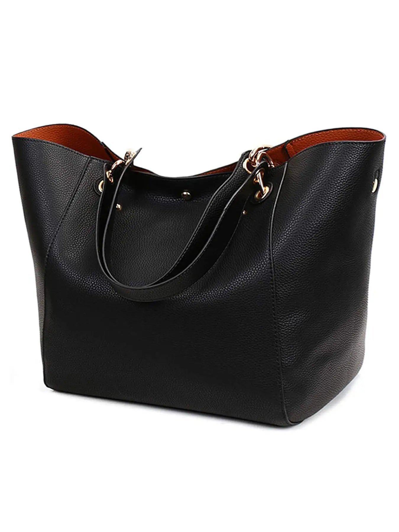 Women’s Large PU Leather Tote Bag – Waterproof Top-Handle Shoulder Handbag for Work, Shopping & Daily Use