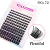 Plentiful eyelash clusters, style 72