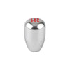 Silver 5 speed aluminum gear shift knob