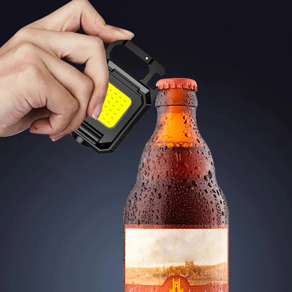 Compact Rechargeable Flashlight with 1000LM COB LED Design