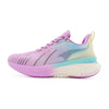 Pastel cushioned running shoe with gradient sole