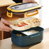 1200ml 2-layer bento lunch box with compartments