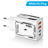 White 120W wall charger with EU plug