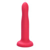 Red silicone dildo with strong suction cup