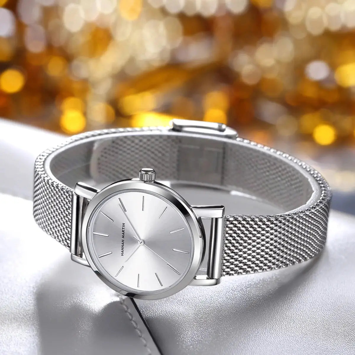 Women's Luxury Rose Gold Watch Japan Quartz Movement Stainless Steel Waterproof
