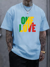 One Love Rasta Jamaican Reggae Style Men's T-Shirt