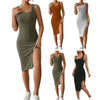 Elegant women's neckline dress