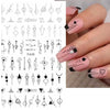 Geometric pattern nail stickers