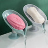 2 pieces of leaf-shaped soap holder