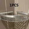 Single silver aluminum alloy bathroom shelf