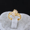 14 quilate gold compromise rings with diamonds for women