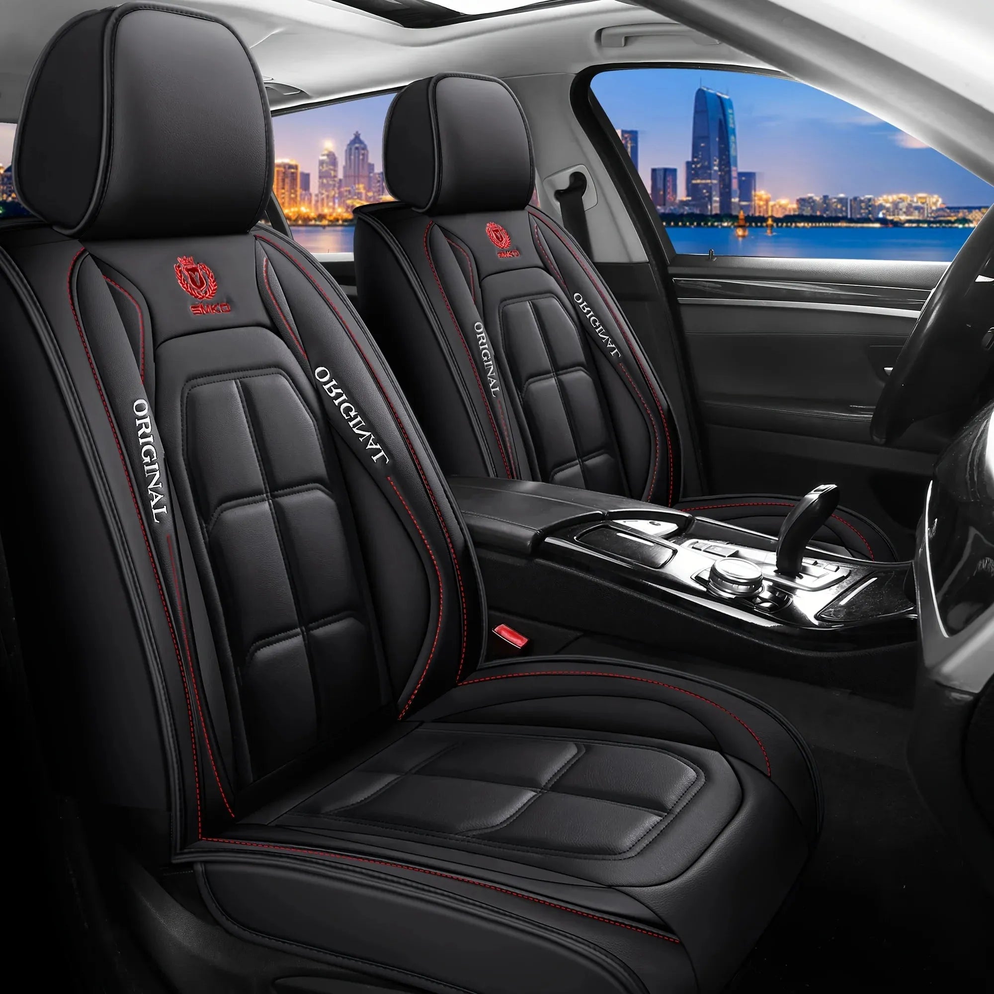 Full Leather Car Seat Cover All Season Universal Cushion