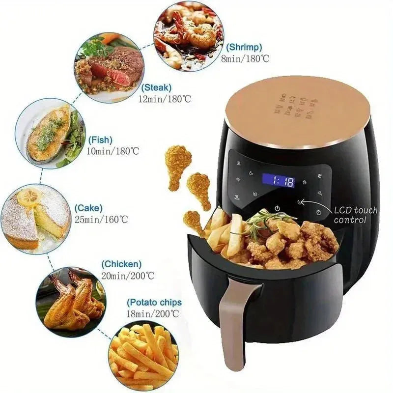 Air Fryer 6L Digital Touch With Non Stick Basket