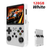 White 128GB portable video game console with car game