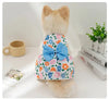 Summer Print Bow Button Dog Princess Dress - PMMNAPOLES