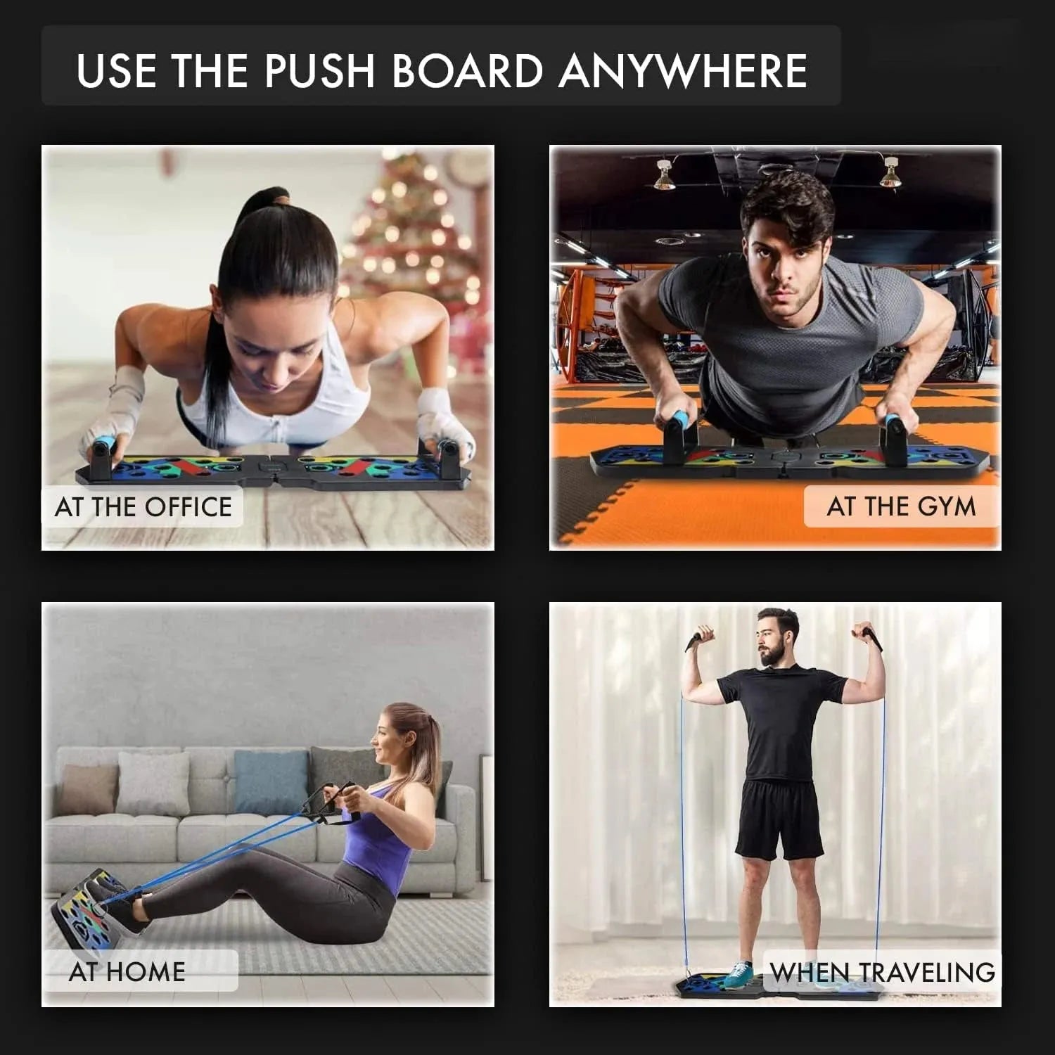 Push Up Board Portable Foldable Multi Position Trainer