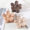 3 flower shaped hair clips for women