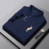 Pure bordado cotton polo shirt for men