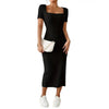 Elegant women's neckline dress