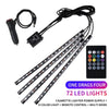 72 LED car light kit with cigarette lighter power and remote control