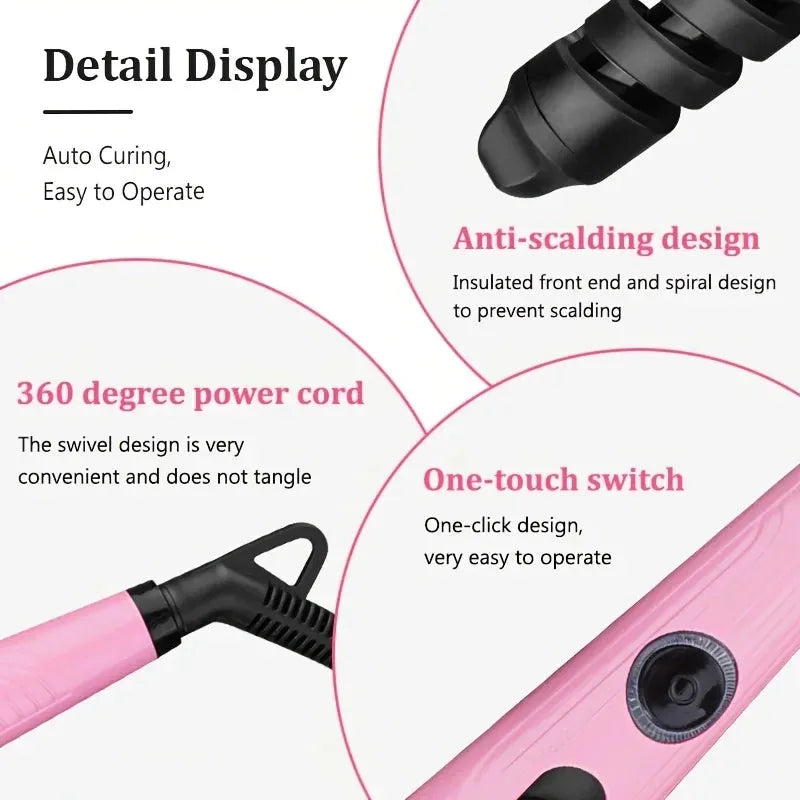 2 in 1 Hair Straightener with Ceramic Automatic Curling