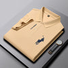 Pure bordado cotton polo shirt for men