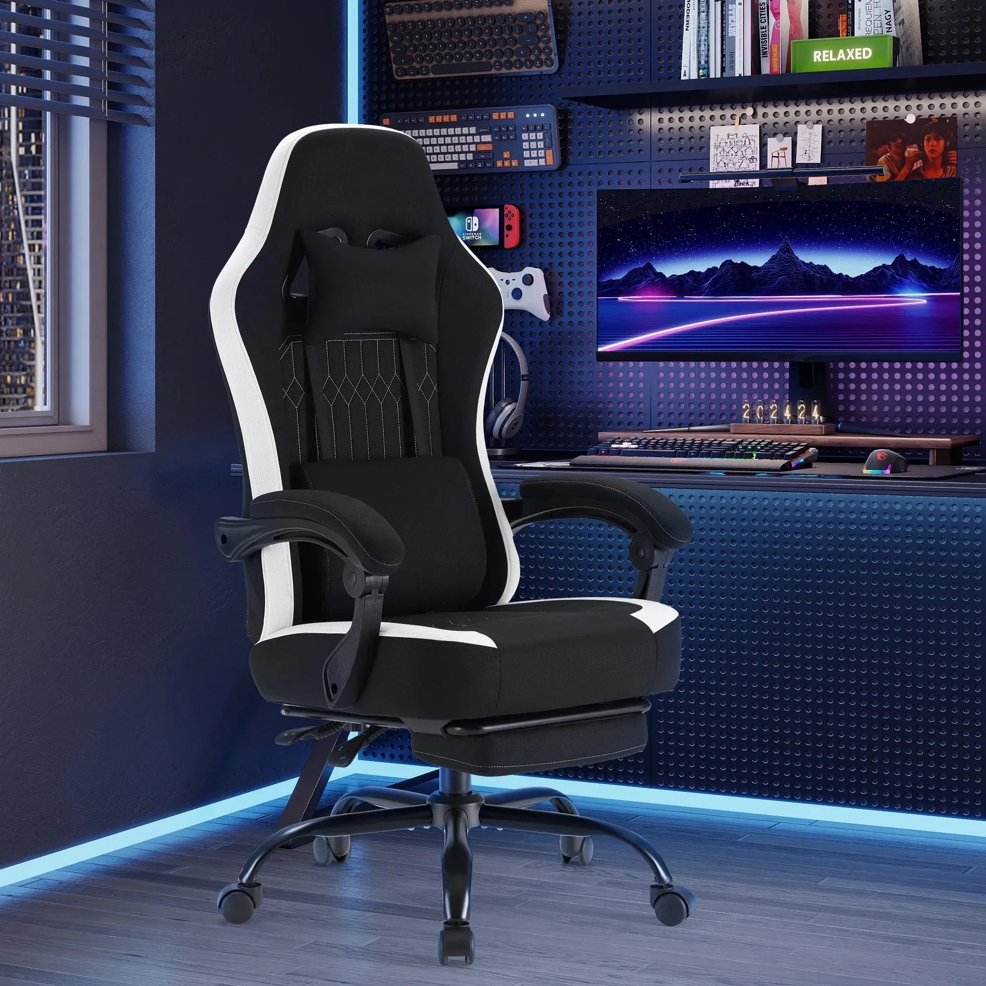 Ergonomic Gaming Chair 360 Swivel Adjustable with Support